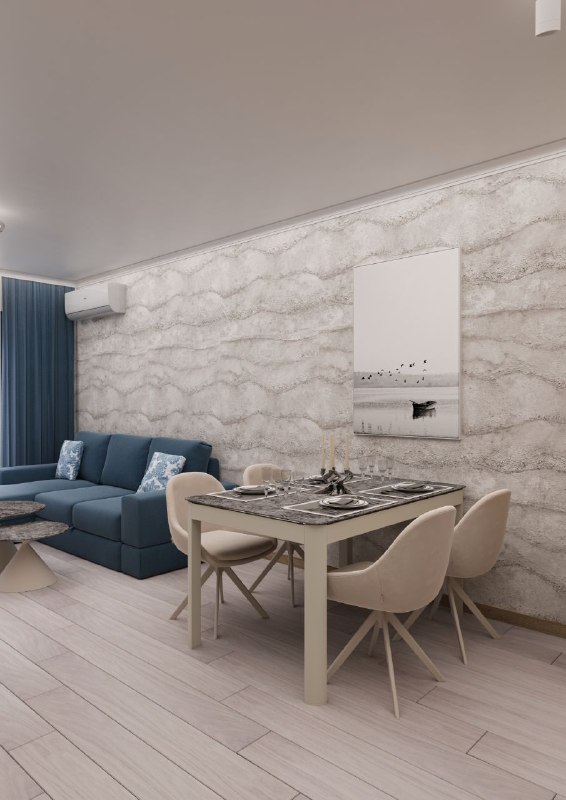 Квартира 1 спальня 64 м² с видом на бассейн, 5 этаж